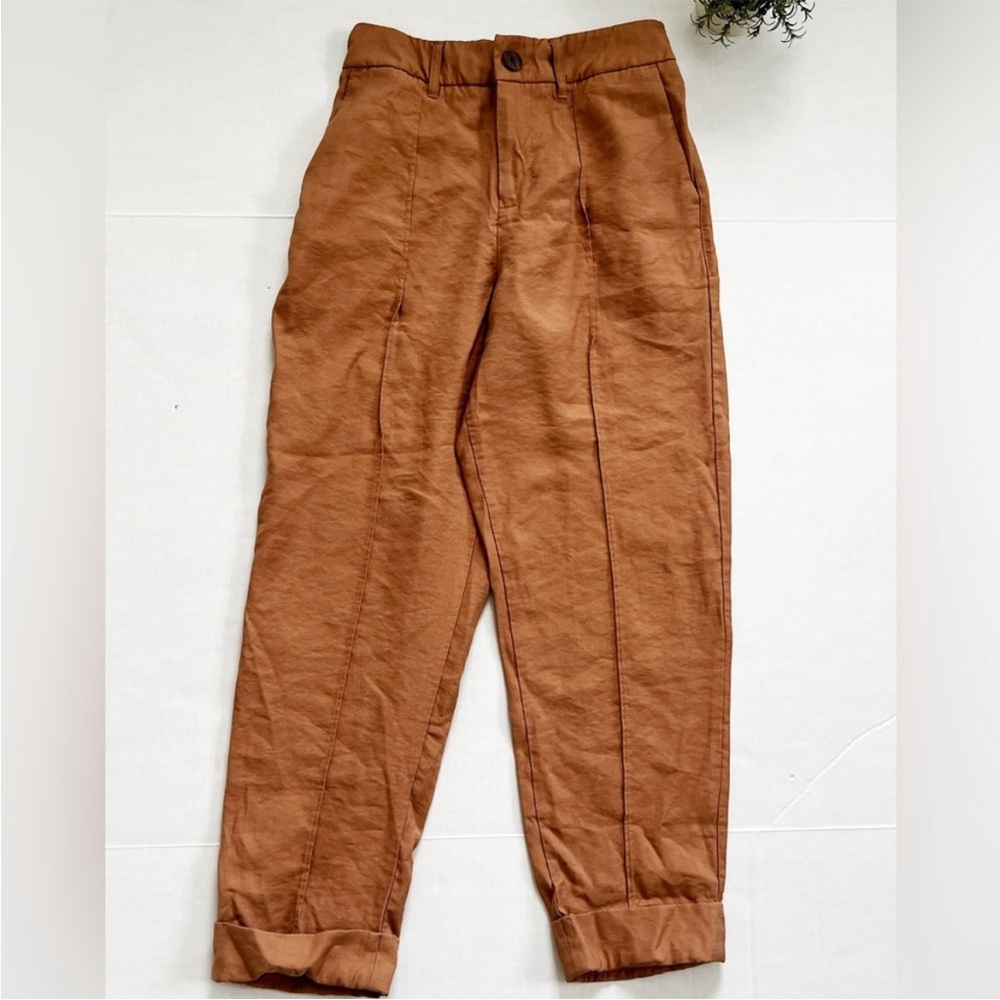 A New Day Ankle Crop Slim Trouser Pants in Brown